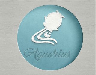 aquarius horoscope sign - stock photo