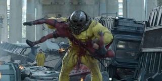 Deadpool ripped in half Juggernaut