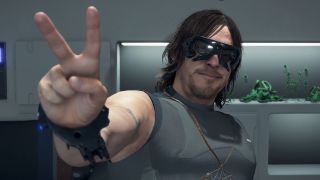 Norman Reedus posing in Death Stranding