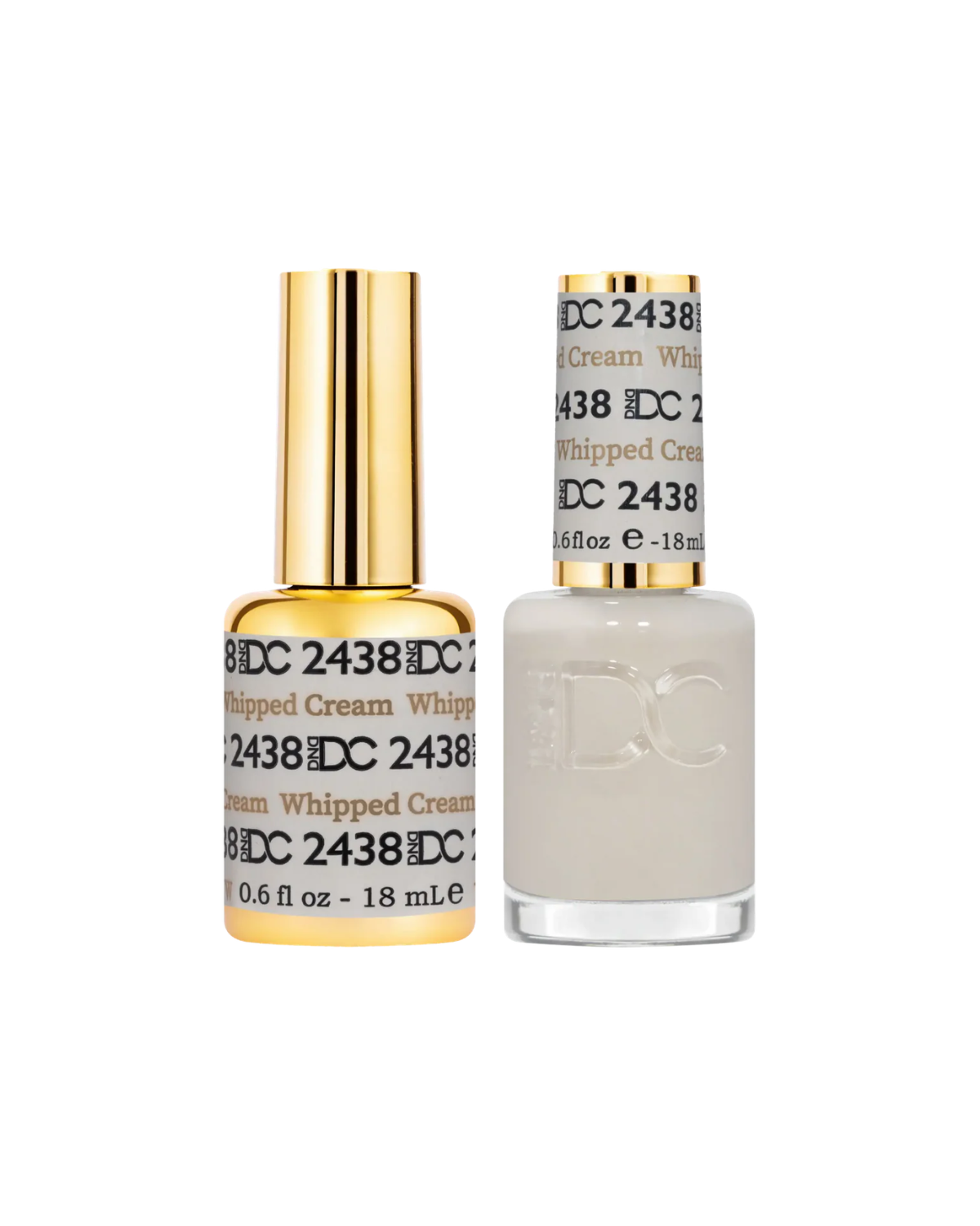 A bottle of DND Whipped Cream polish.