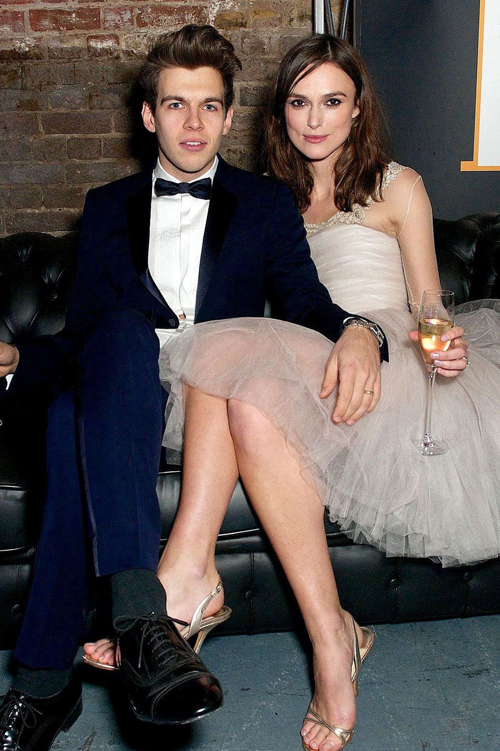 Keira Knightley and James Righton on the red carpet