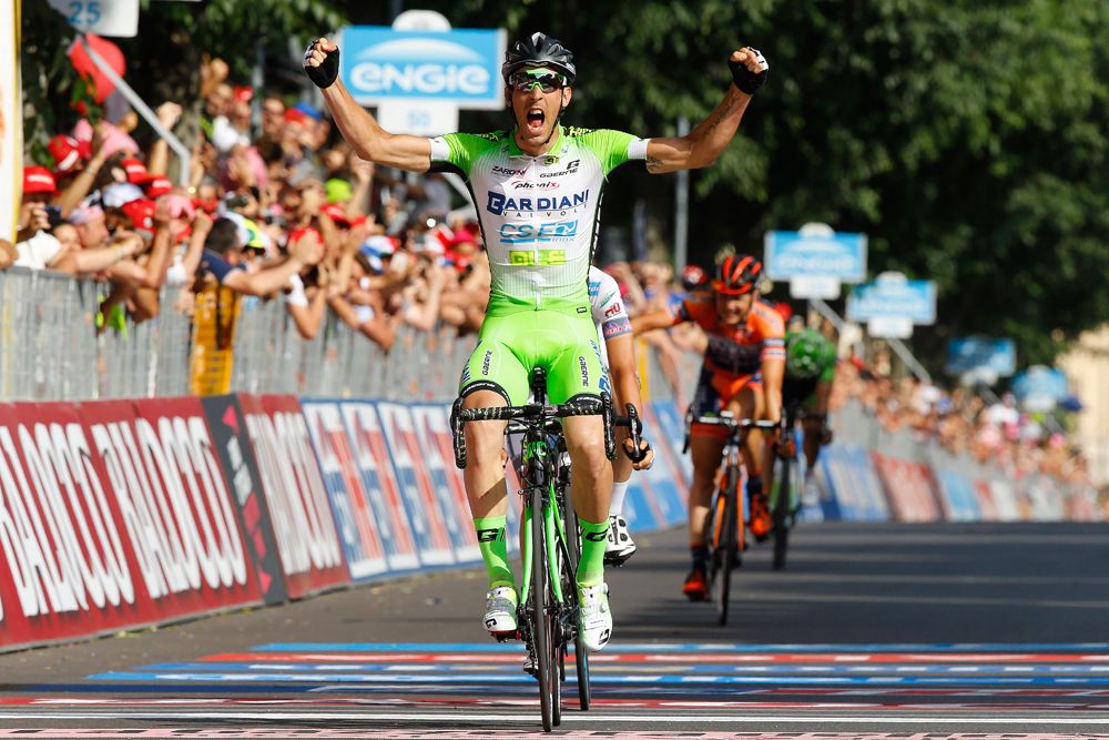 Nicola Boem (Bardiani CSF) wins stage 10 at the Giro d'Italia