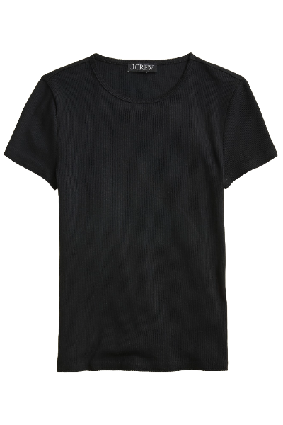 J.Crew Fine Rib Short-Sleeve T-Shirt (Was $40) 