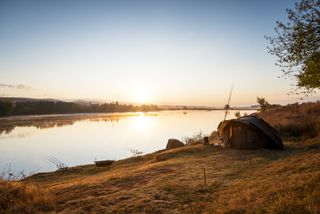 Winter sunrises are one of the unique parts of learning how to catch carp in winter