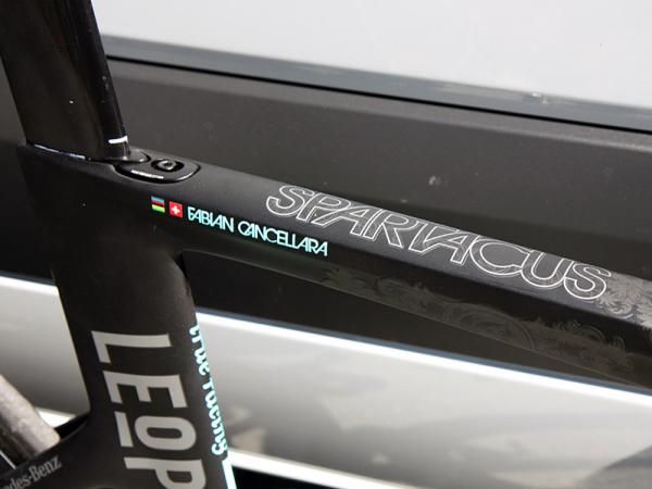 Fabian Cancellara (Leopard Trek) now gets an extra icon next to his Swiss flag.