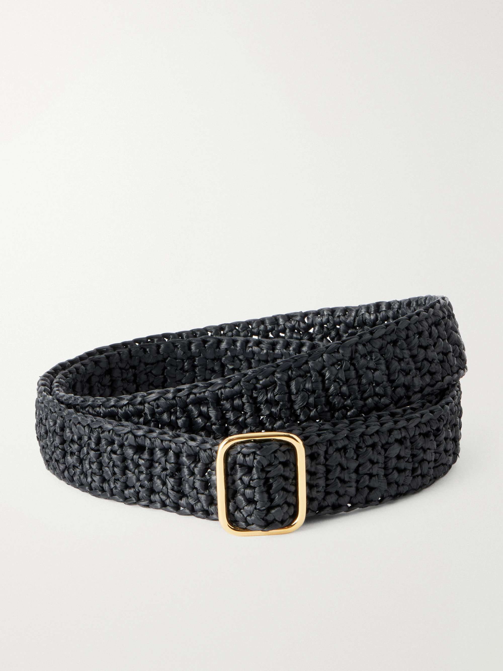 Mako Raffia-Effect Belt