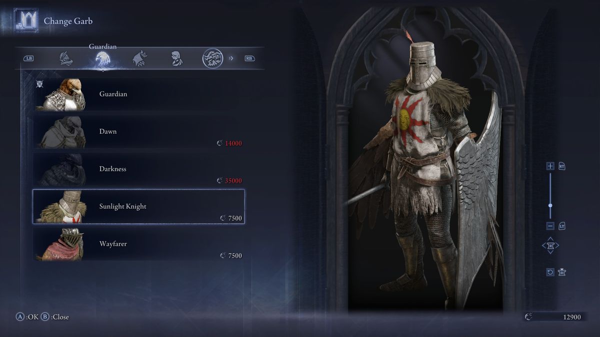 Elden Ring Nightreign Dark Souls outfits - Solaire