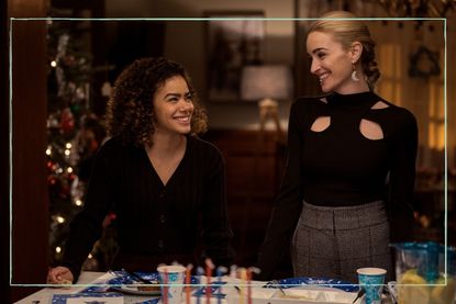  Antonia Gentry as Ginny, Brianne Howey as Georgia in episode 205 of Ginny & Georgia.