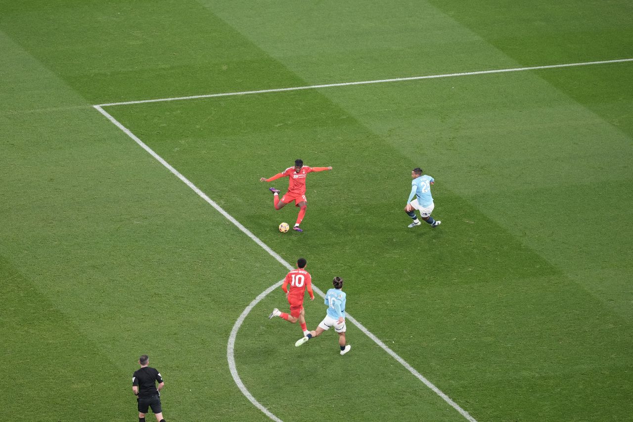 Manchester City vs Nottingham Forest shot on the Sony A1 II