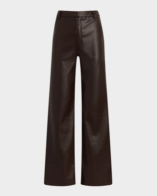 The Mia Vegan Leather Crop Trousers