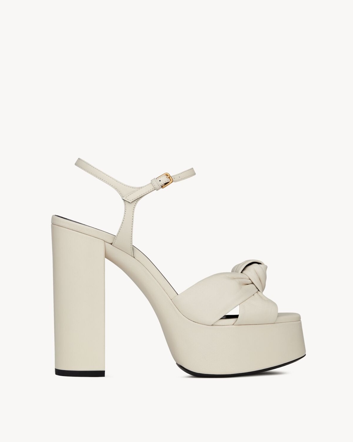 YSL, Bianca Platform Sandals in Smooth Leather