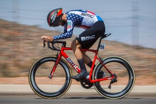 Joey Rosskopf of the United States and the BMC Racing Team on August 6, 2018 in St. George, Utah.