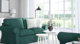 Ikea new in green sofa