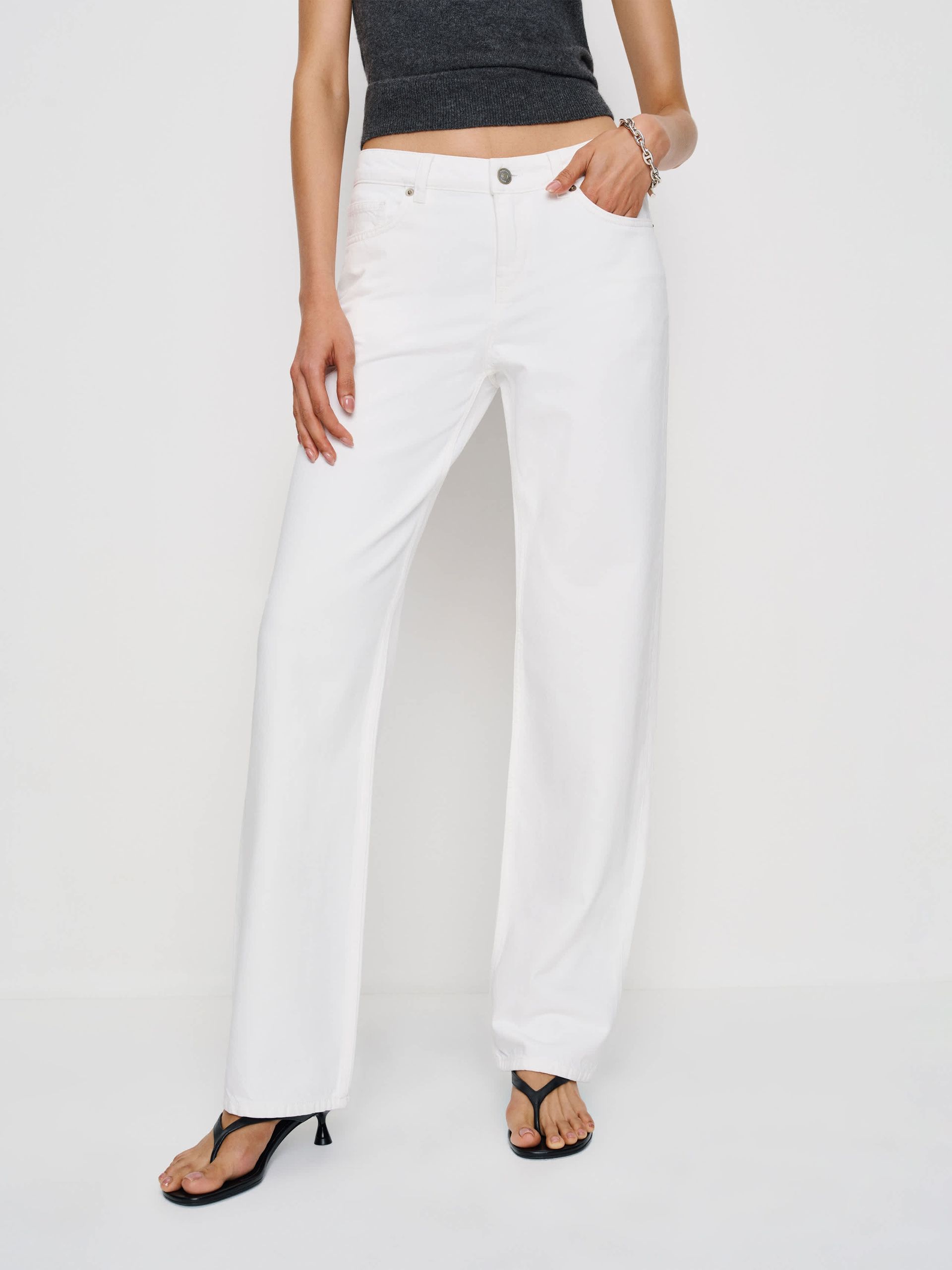 Reformation, Charlee Low Rise Straight Leg Jeans