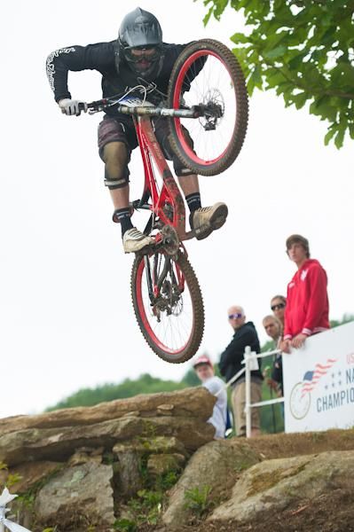 Alex Dawson won the seniors men 19-24 downhill race