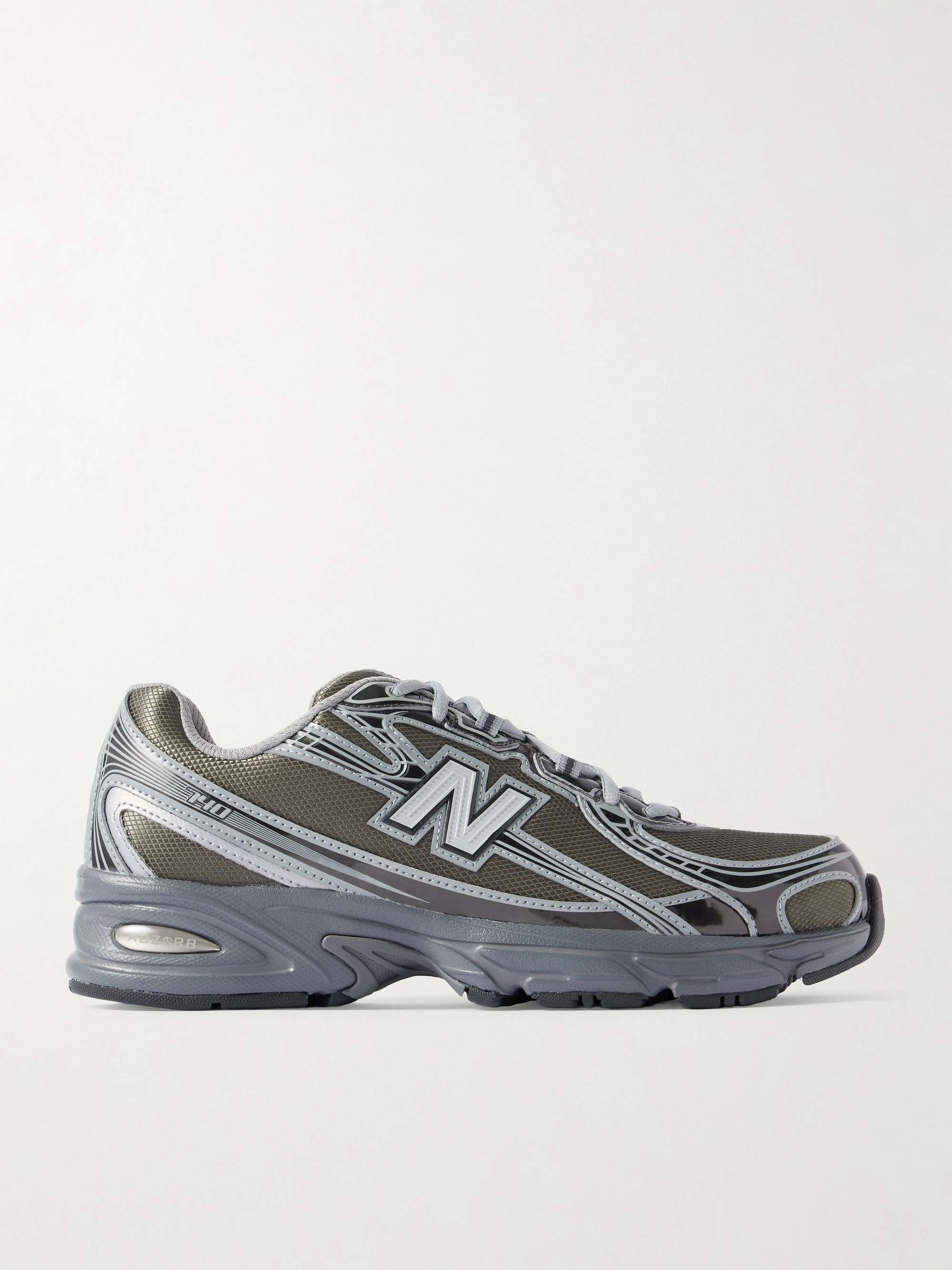 740 rubber and mesh sneakers