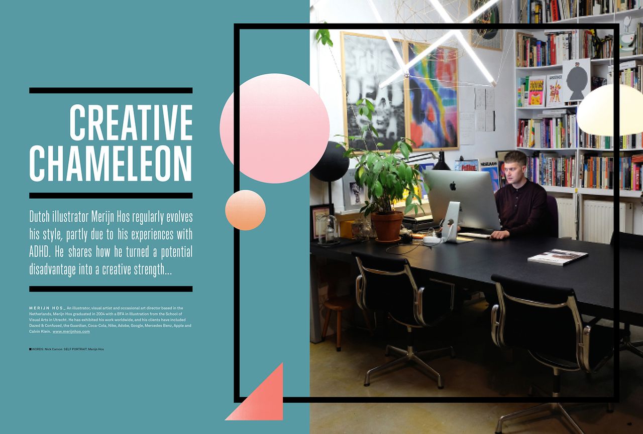 Discover how Dutch illustrator Merjin Hos is evolving his style.