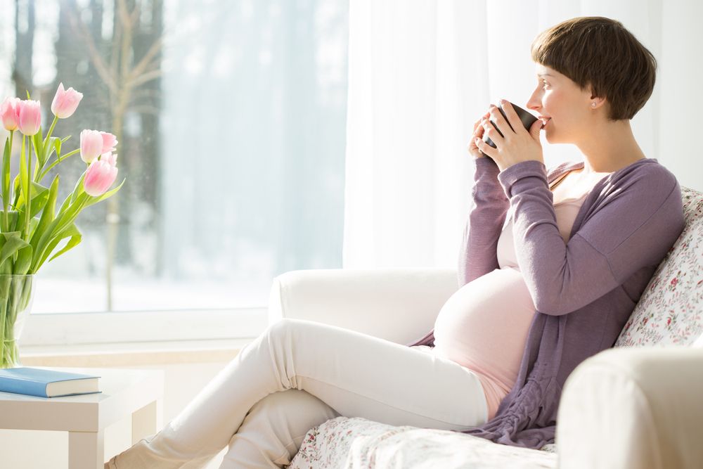 pregnant, coffee, mug