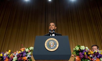 The King of the Nerds, President Obama, at the 2012 White House Correspondent's Dinner. 