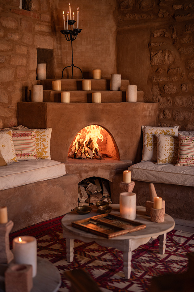 views of mud brick house with warm hues in desert building style, Bin Nouh's Courtyard House by Shahira Fahmy