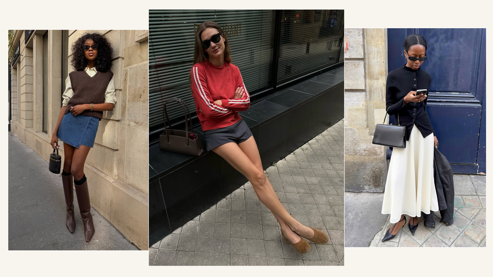 Three French girl colour combinations for spring