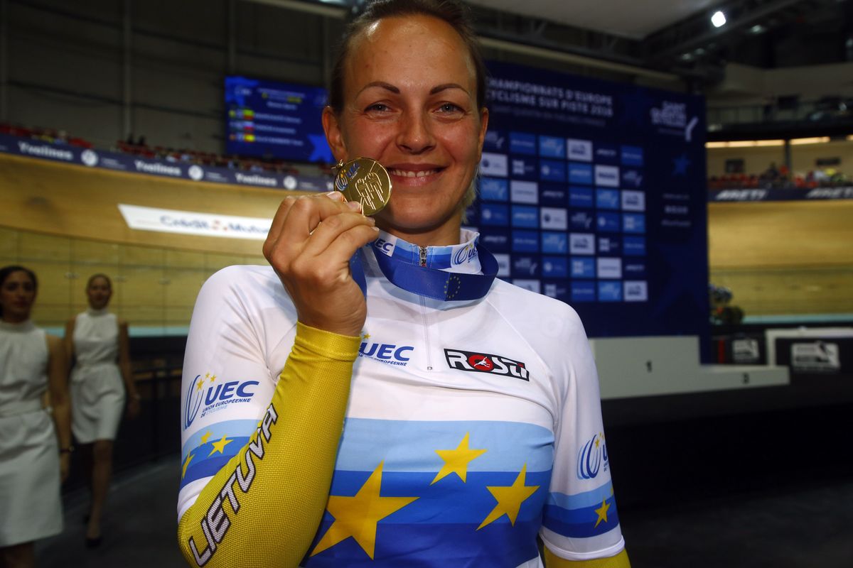 Individual pursuit champion Simona Krupeckaitė (Lithuania)