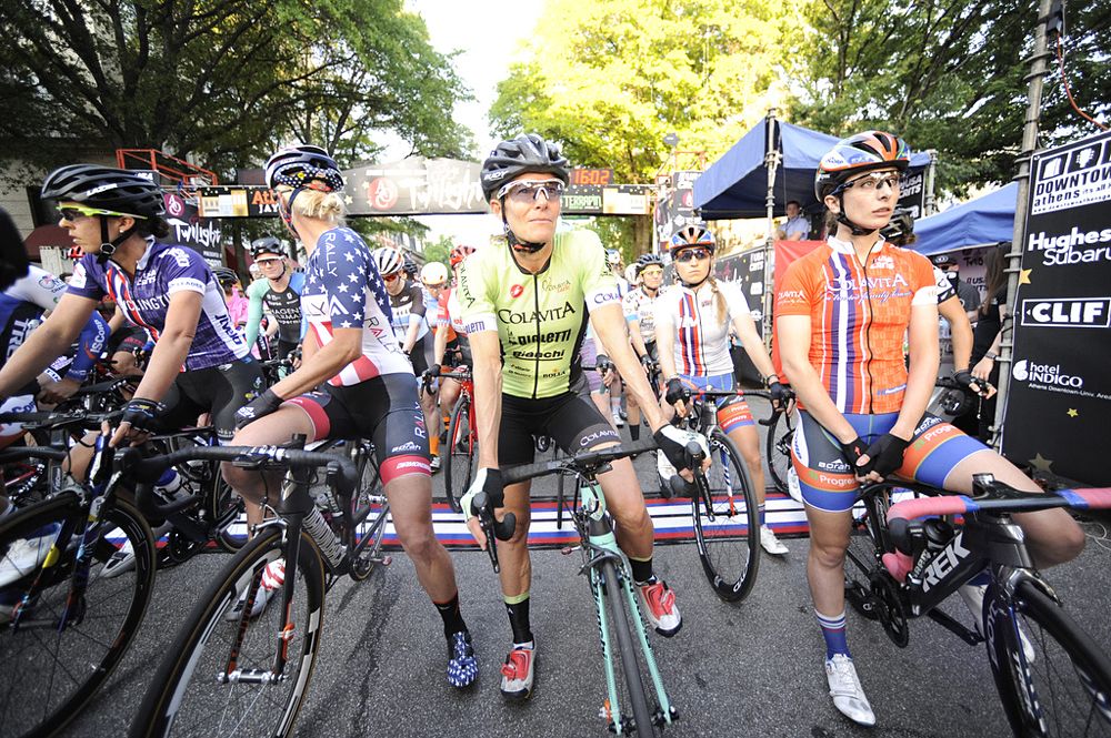 Tina Pic (Colavita-Bialetti) at the start of Athens Twilight 2018