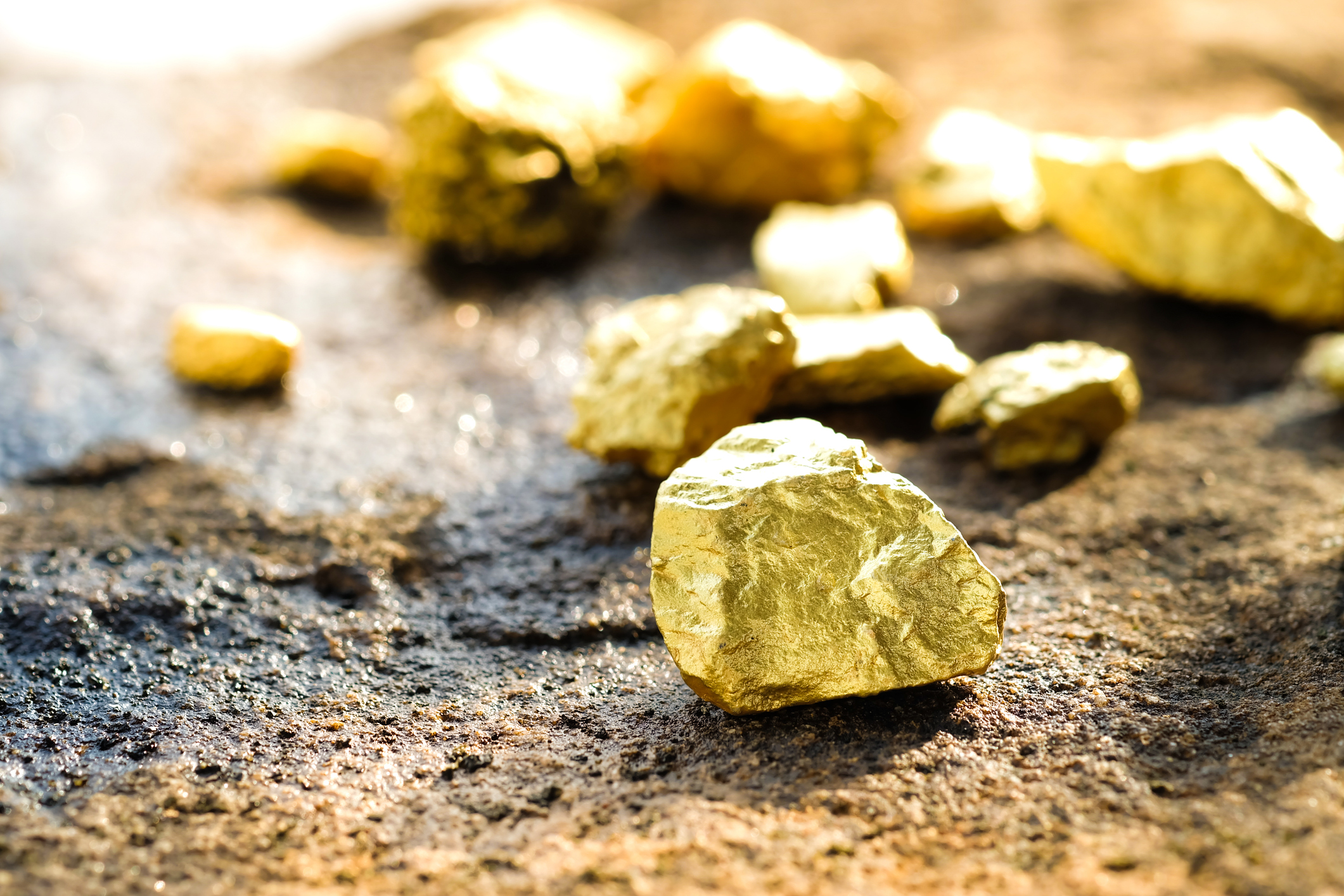 gold ore found in the mine