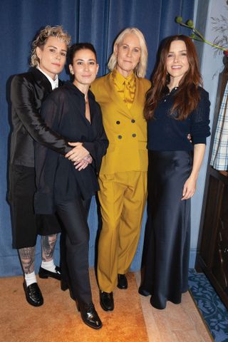 Fashion designer Daniella Kallmeyer with celebrities Rennae Stubbs and Sophia Bush.