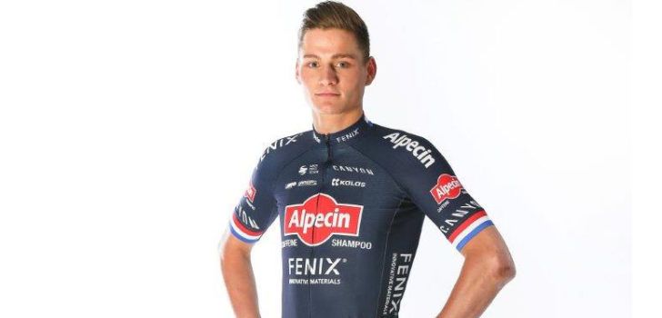 Mathieu van der Poel in the new 2020 Alpecin-Fenix jersey