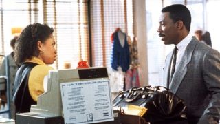 Tisha Campbell and Eddie Murphy in Another 48 Hrs.