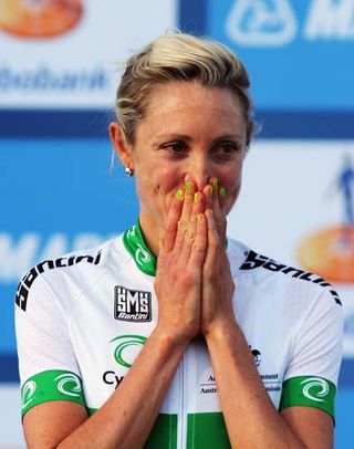 An emotional Rachel Neylan after winning silver in 2012