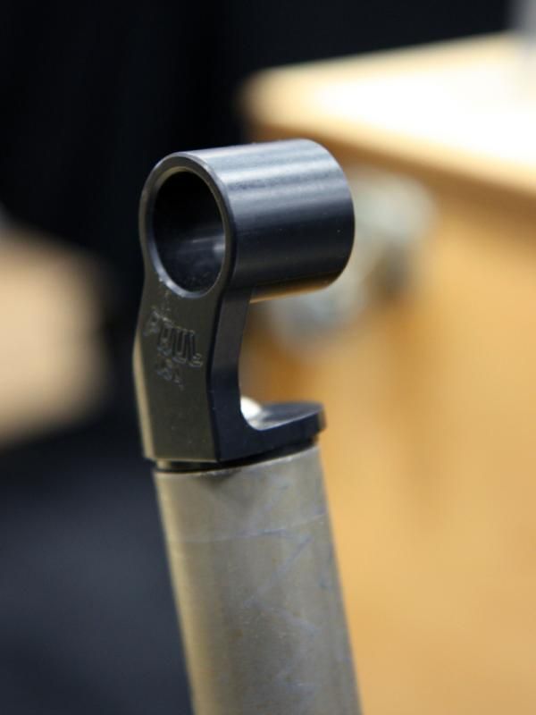 This tidy Paul Components bit allows lights and computers to mount directly atop the steerer tube.
