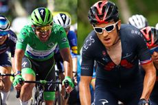 Mark Cavendish and Geraint Thomas at the Tour de France 2021