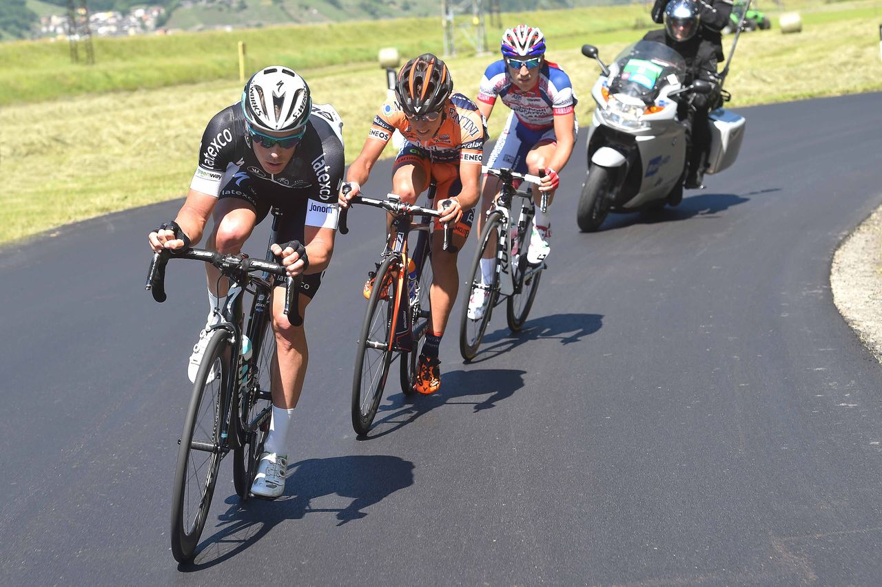 The breakaway on stage 17 of the Giro d'Italia