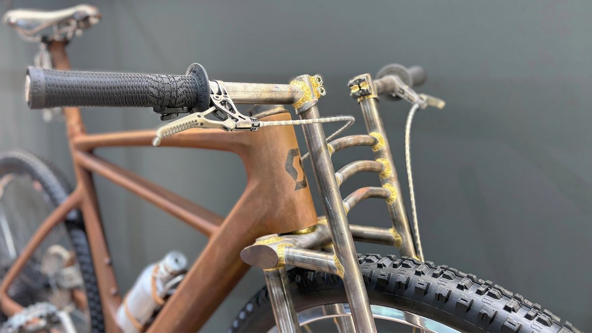 Close up of the Dangerholm &#039;Mad Max&#039; style MTB