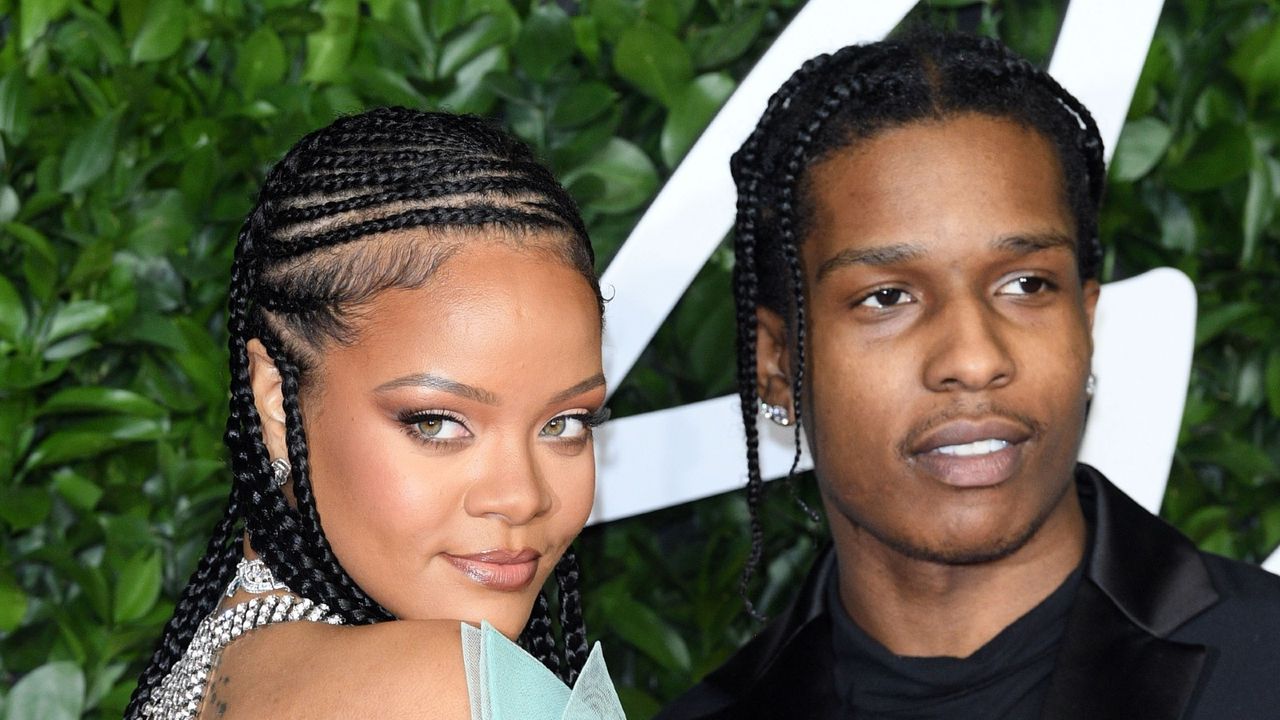 RIhanna son - Rihanna and ASAP Rocky arrive at The Fashion Awards 2019 held at Royal Albert Hall on December 02, 2019 in London, England.