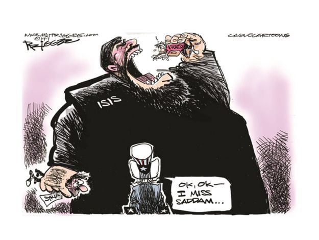 Political cartoon world ISIS Iraq