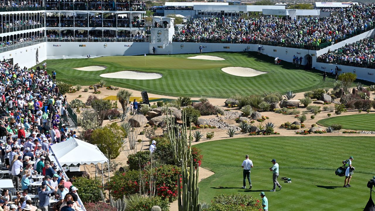 A view of the 16th hole at TPC Scottsdale