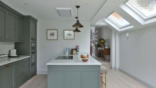 kitchen extension with rooflights