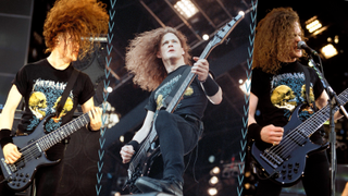 Jason Newsted of Metallica playing live