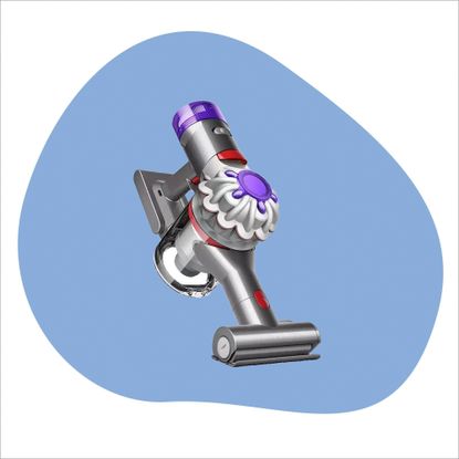 Dyson Car + Boat on a blue and white background