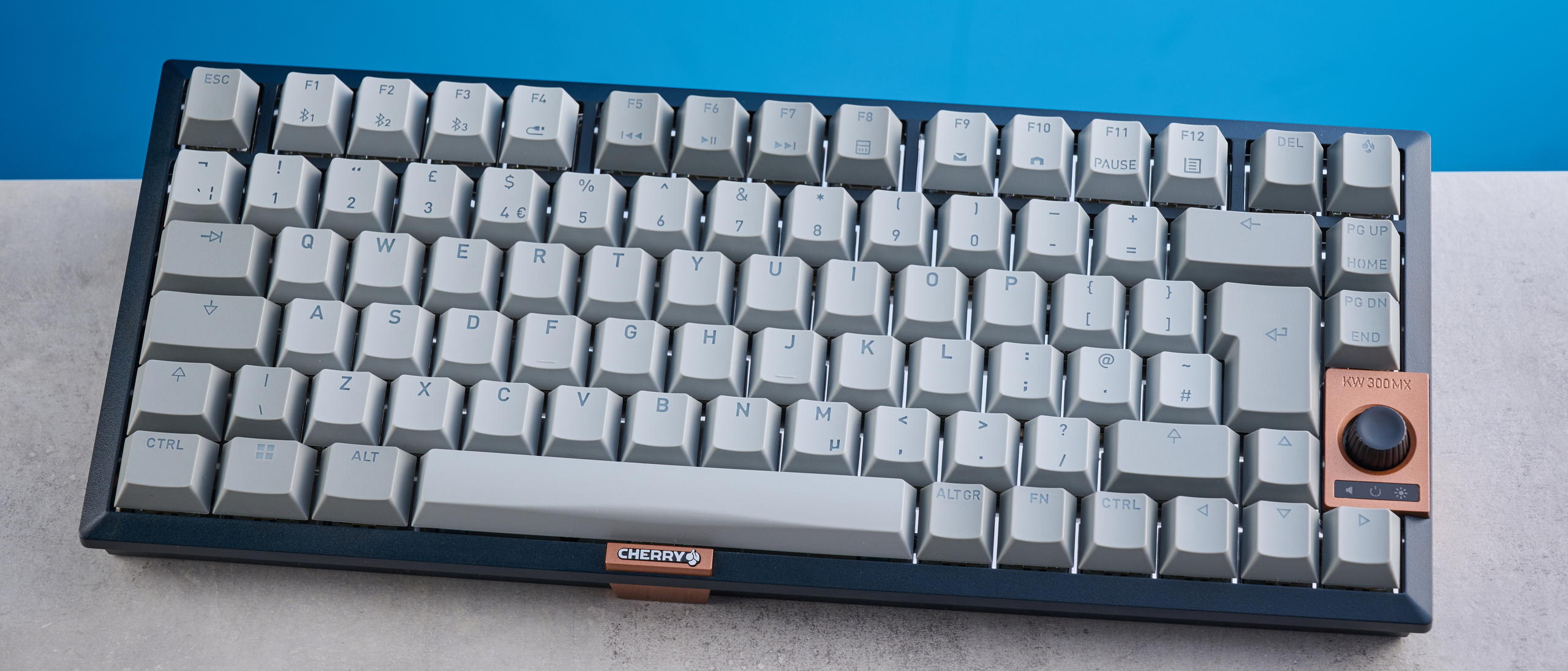 A Cherry KW 300 MX mechanical keyboard