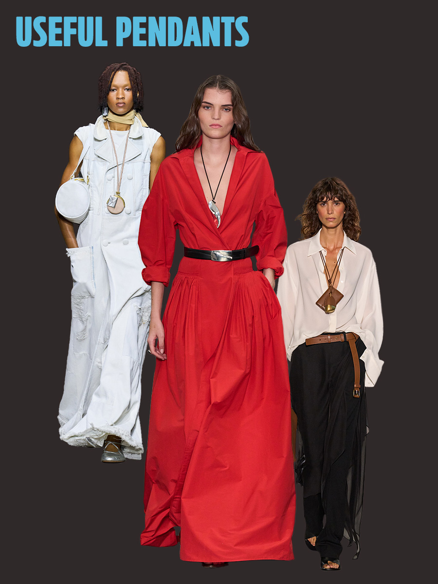 Collage of New York Fashion Week spring/summer 2026 models.
