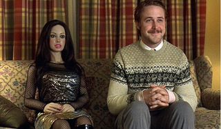 Lars and the Real Girl Ryan Gosling smiling with his girl