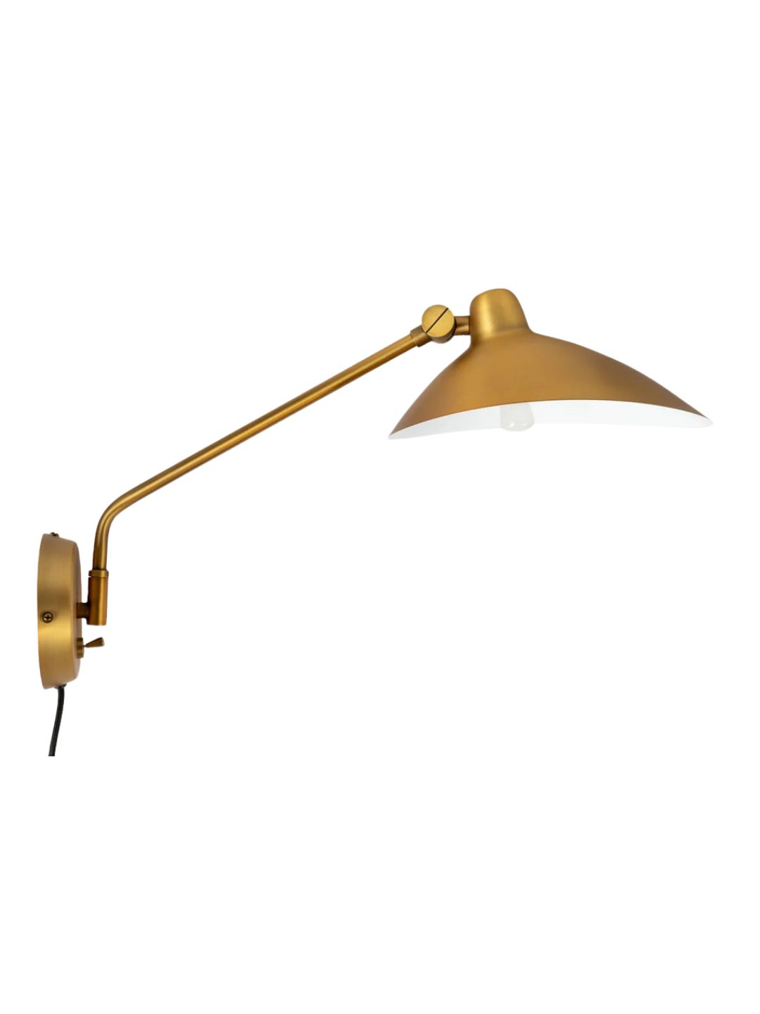 Heal's, Milton Swing Arm Wall Light - Brass