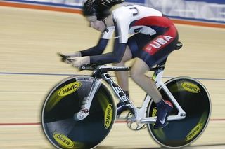 Sarah and her Felt at the 2008 World Championships.
