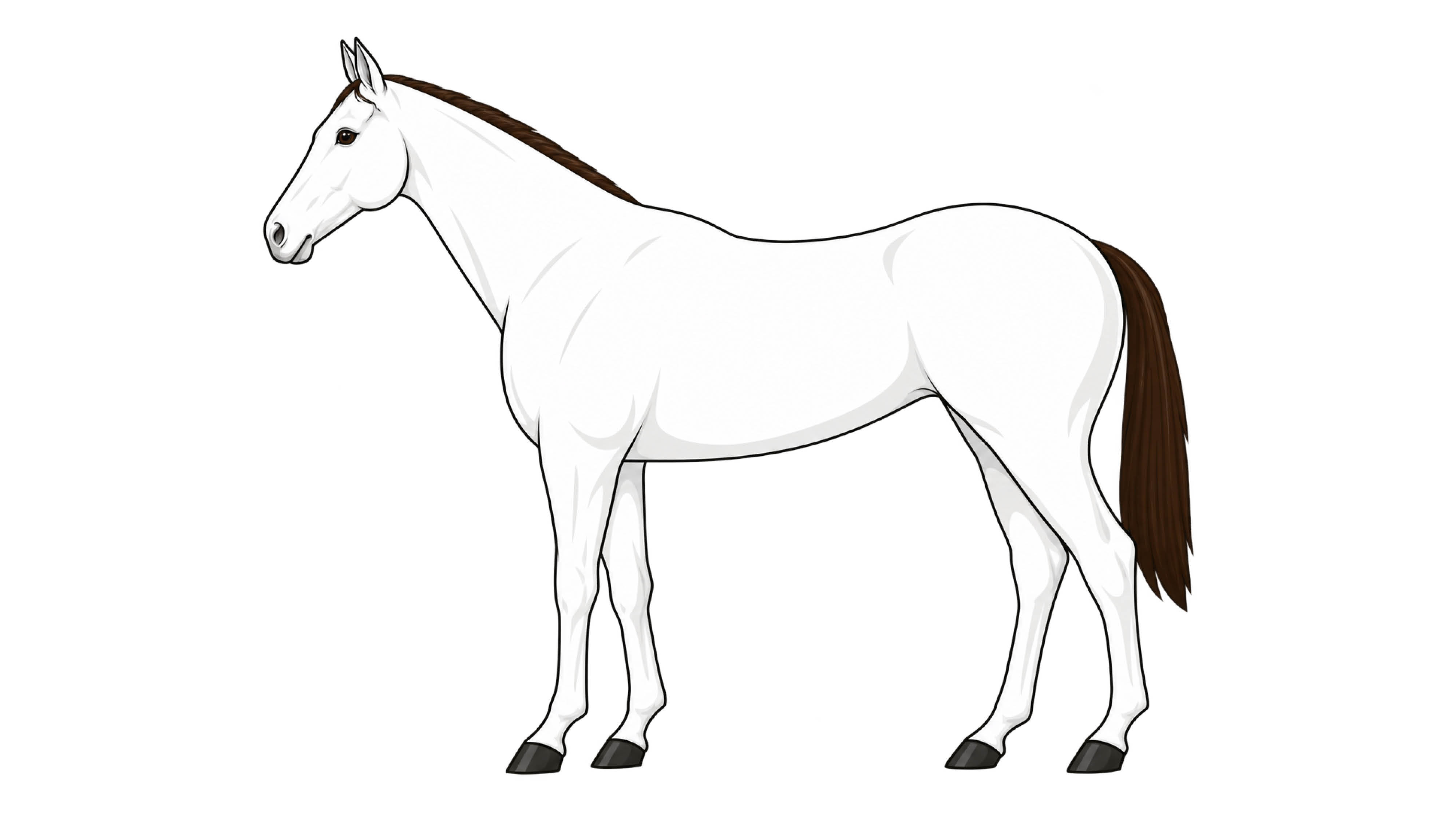 Diagram of full clip, showing all hair taken off