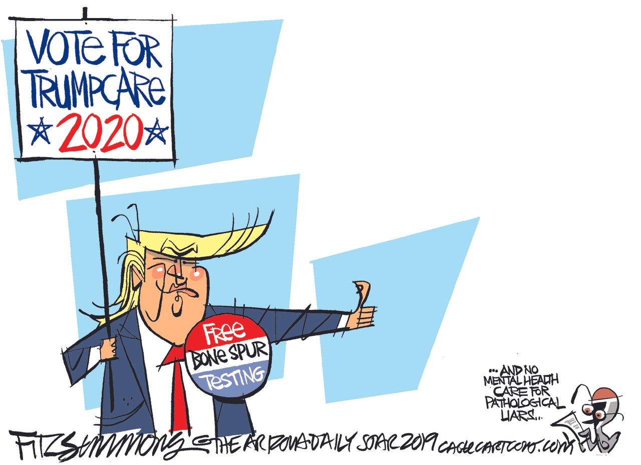 Political Cartoon U.S. Trump Healthcare Obamacare Republicans