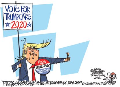 Political Cartoon U.S. Trump Healthcare Obamacare Republicans